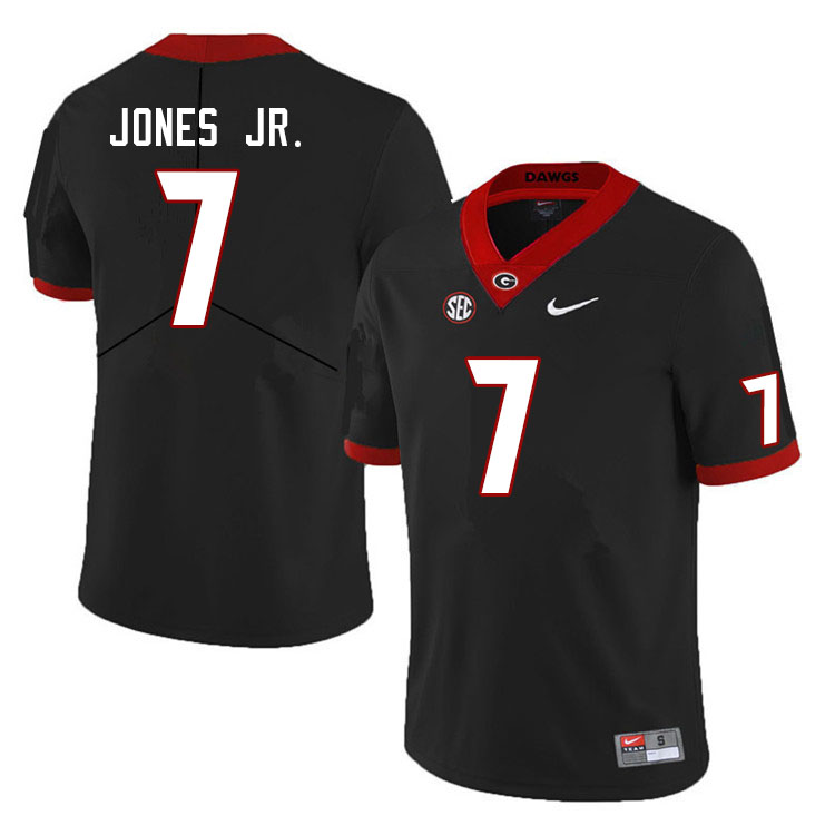 Men #7 Marvin Jones Jr. Georgia Bulldogs College Football Jerseys Sale-Black